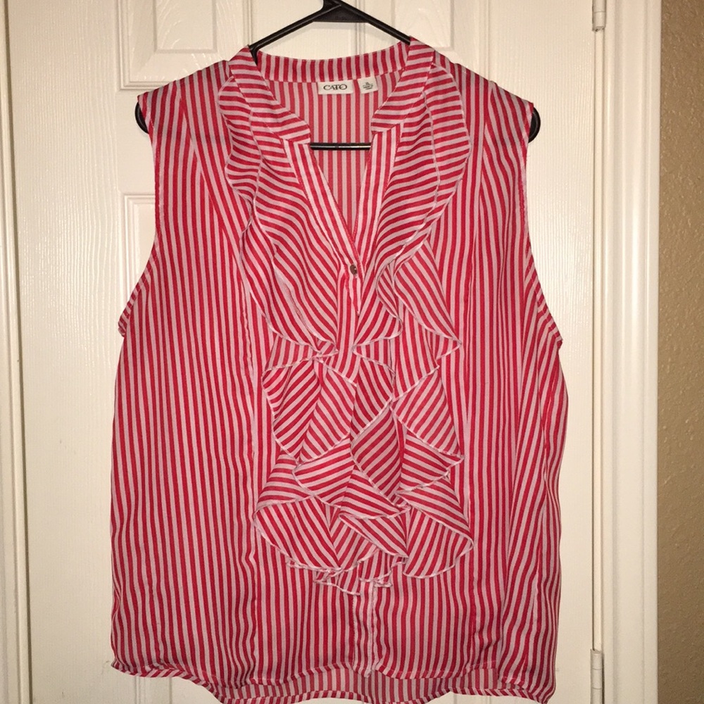 CATO Striped Blouse